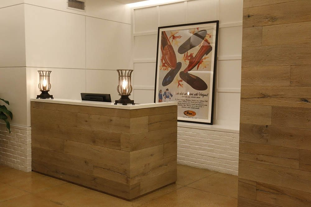 Bass, fashion showroom interior in Manhattan built by AIK Renovations, New York general contractor (photo 6 of 6)