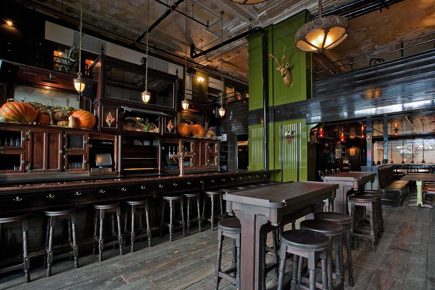 The Breslin, restaurant interior in Manhattan built by AIK Renovations, New York general contractor (photo 2 of 4)