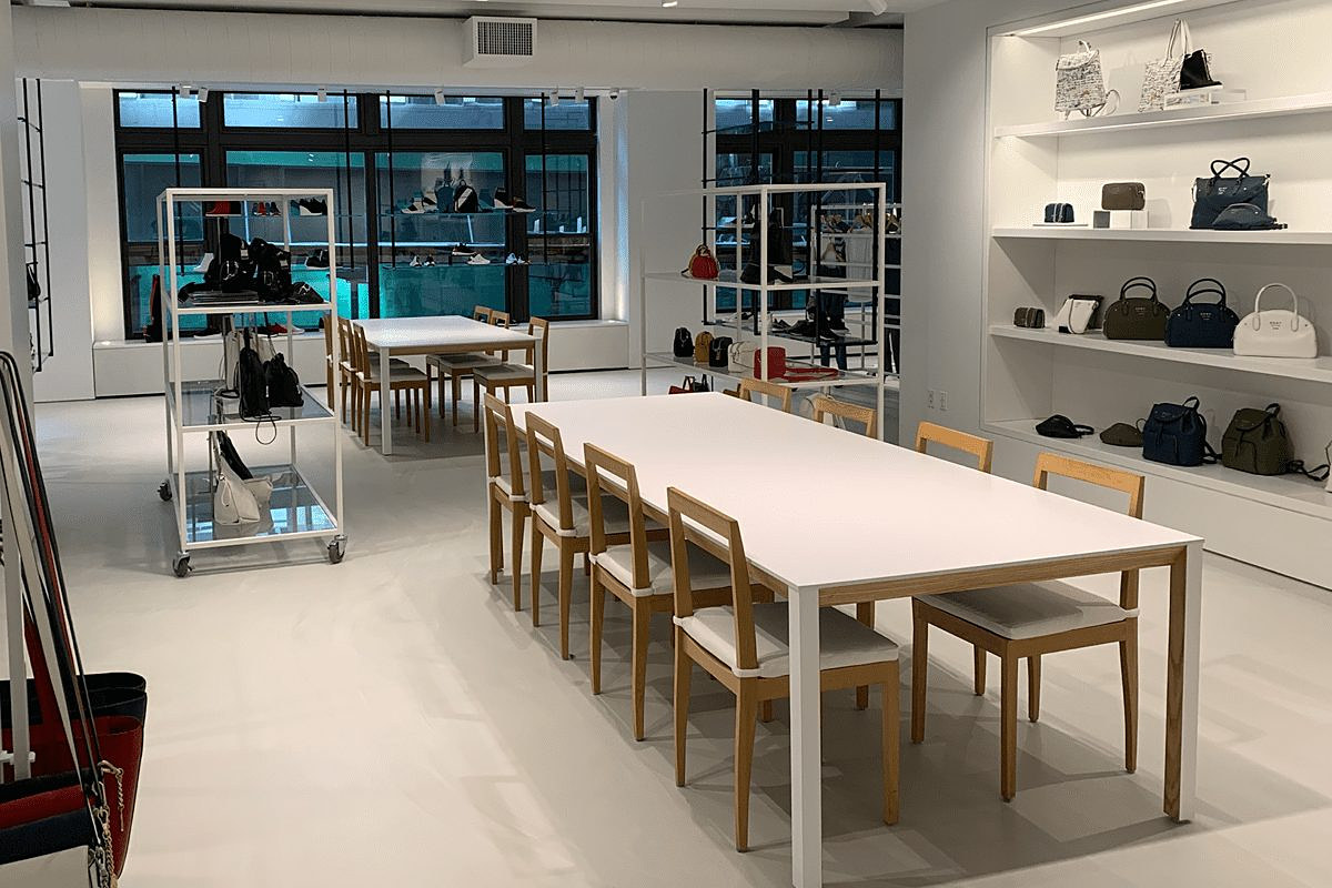 DKNY, fashion showroom interior in Manhattan built by AIK Renovations, New York general contractor (photo 4 of 6)