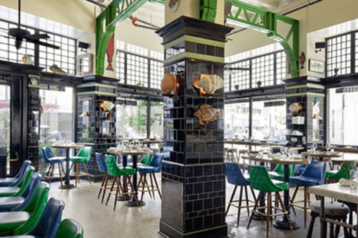 John Dory Oyster Bar, restaurant interior in Manhattan built by AIK Renovations, New York general contractor (photo 2 of 5)