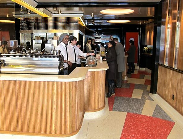 Kava Cafe, restaurant interior in Manhattan built by AIK Renovations, New York general contractor (photo 2 of 4)