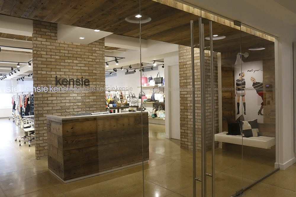 Kensie, fashion showroom interior in Manhattan built by AIK Renovations, New York general contractor (photo 4 of 6)