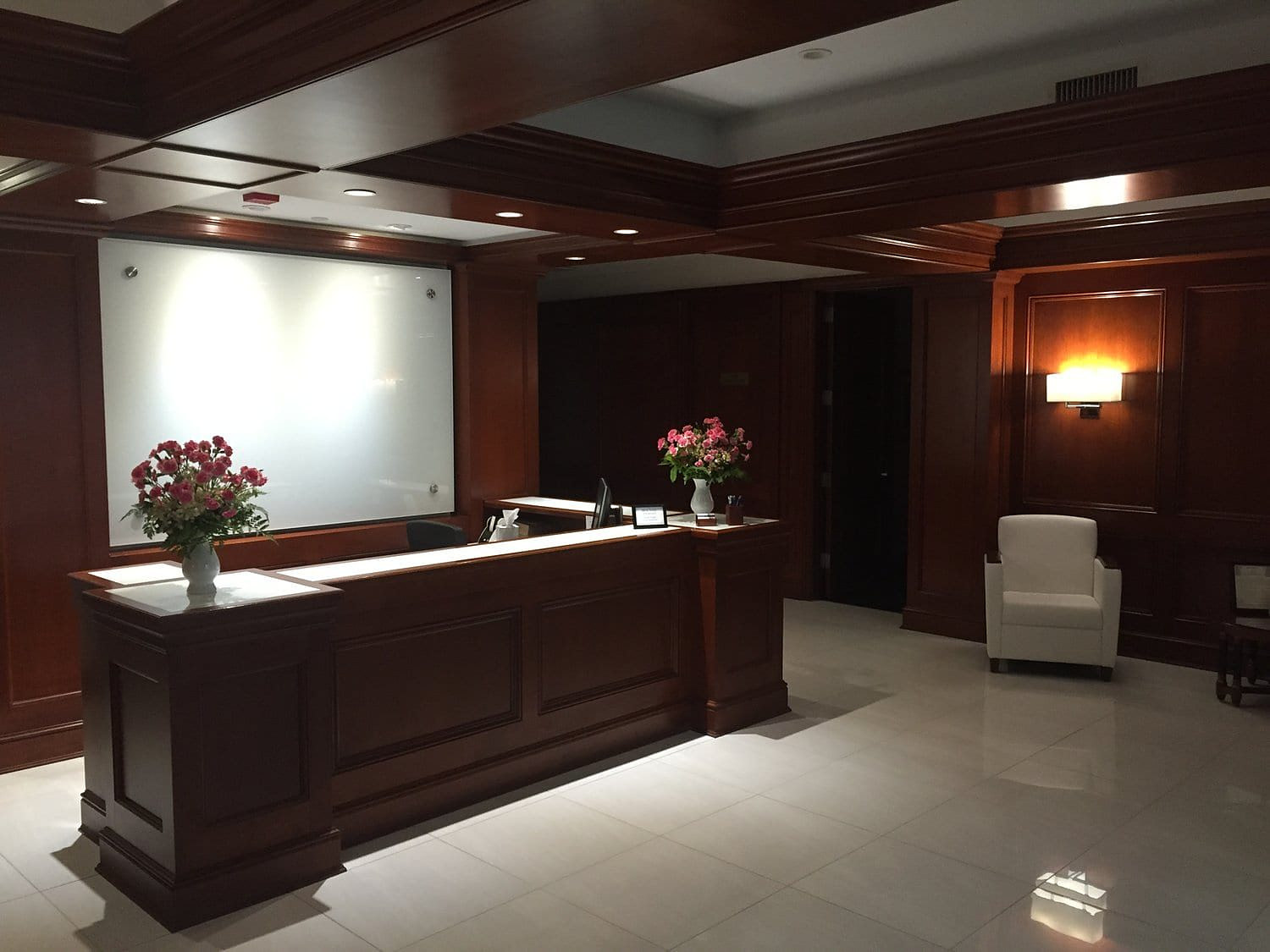 Law Firm, Garden City, office interior in Long Island built by AIK Renovations, New York general contractor (photo 5 of 5)