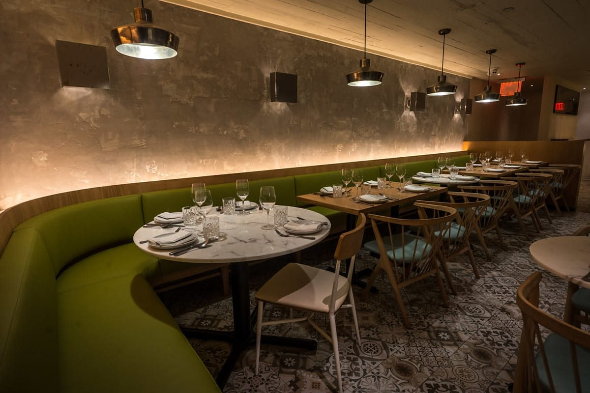 NUR Bar & Restaurant, restaurant interior in Manhattan built by AIK Renovations, New York general contractor (photo 2 of 6)