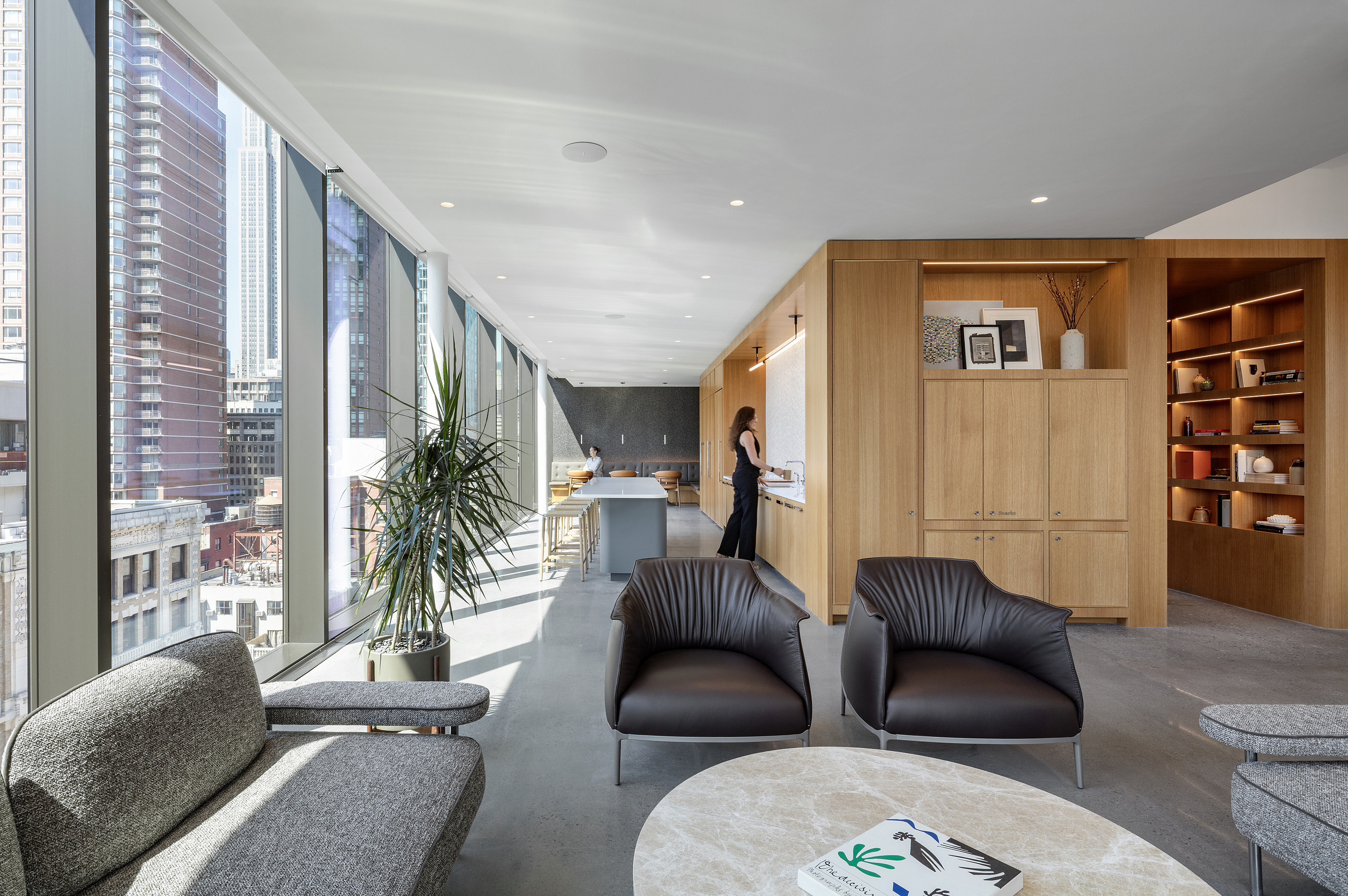 Prosek Offices in NoMad, office interior in Manhattan built by AIK Renovations, New York general contractor