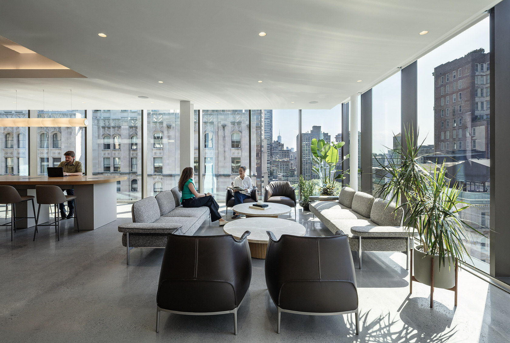 Prosek Offices in NoMad, office interior in Manhattan built by AIK Renovations, New York general contractor (photo 3 of 9)