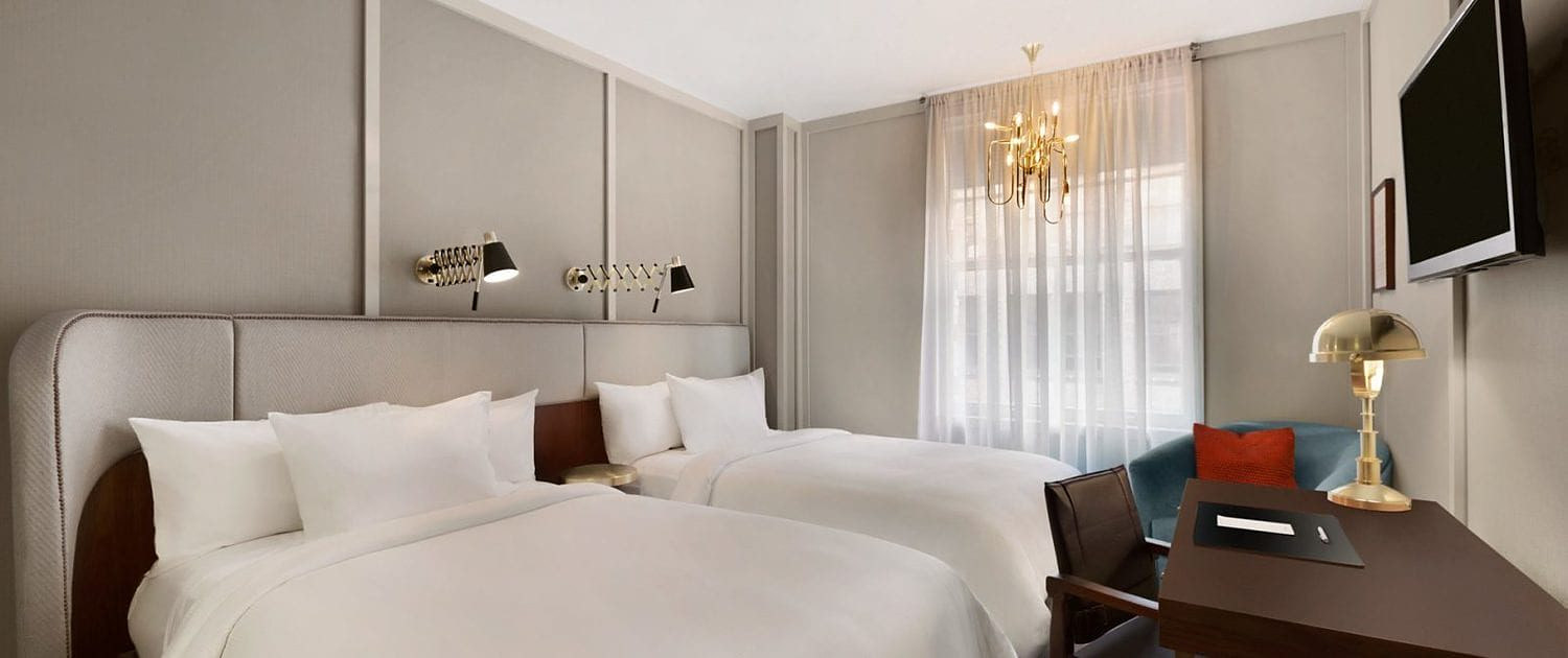 The Evelyn, hotel interior in Manhattan built by AIK Renovations, New York general contractor (photo 6 of 6)