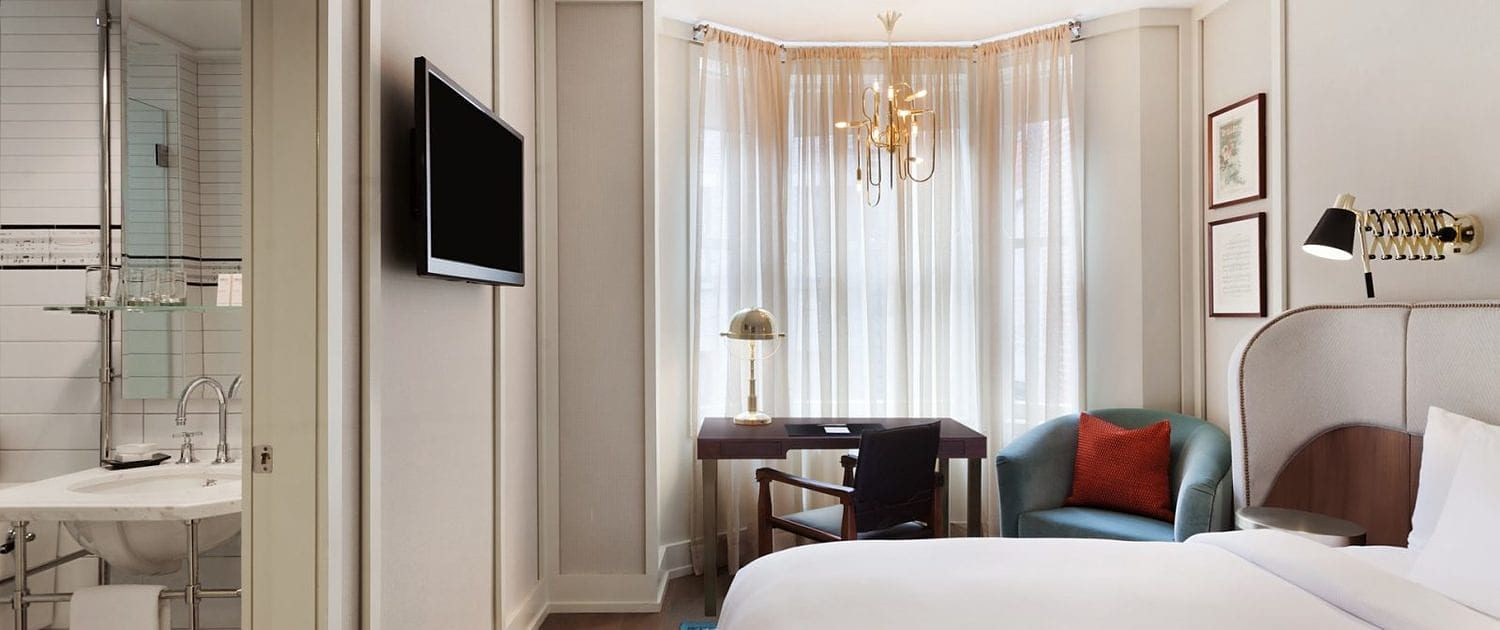 The Evelyn, hotel interior in Manhattan built by AIK Renovations, New York general contractor (photo 3 of 6)