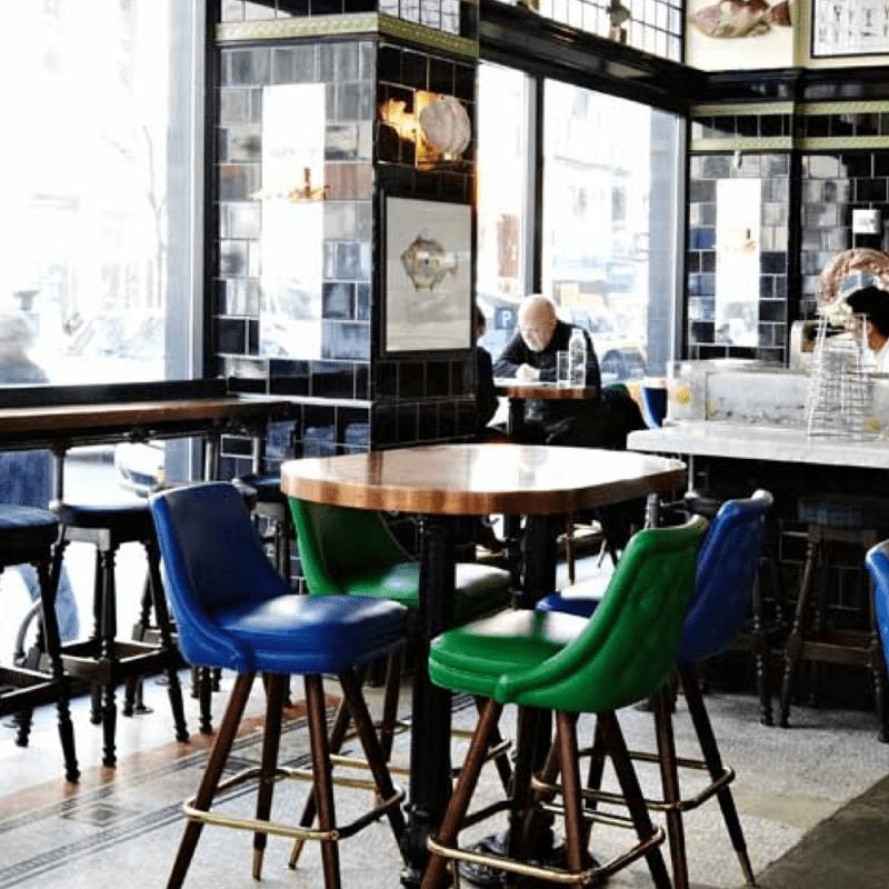 John Dory Oyster Bar, restaurant interior in Manhattan built by AIK Renovations, New York general contractor