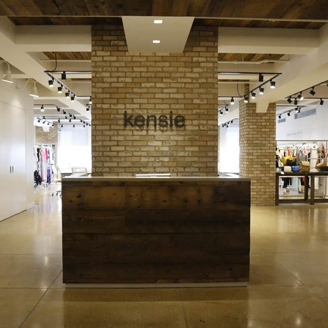 Kensie, fashion showroom interior in Manhattan built by AIK Renovations, New York general contractor
