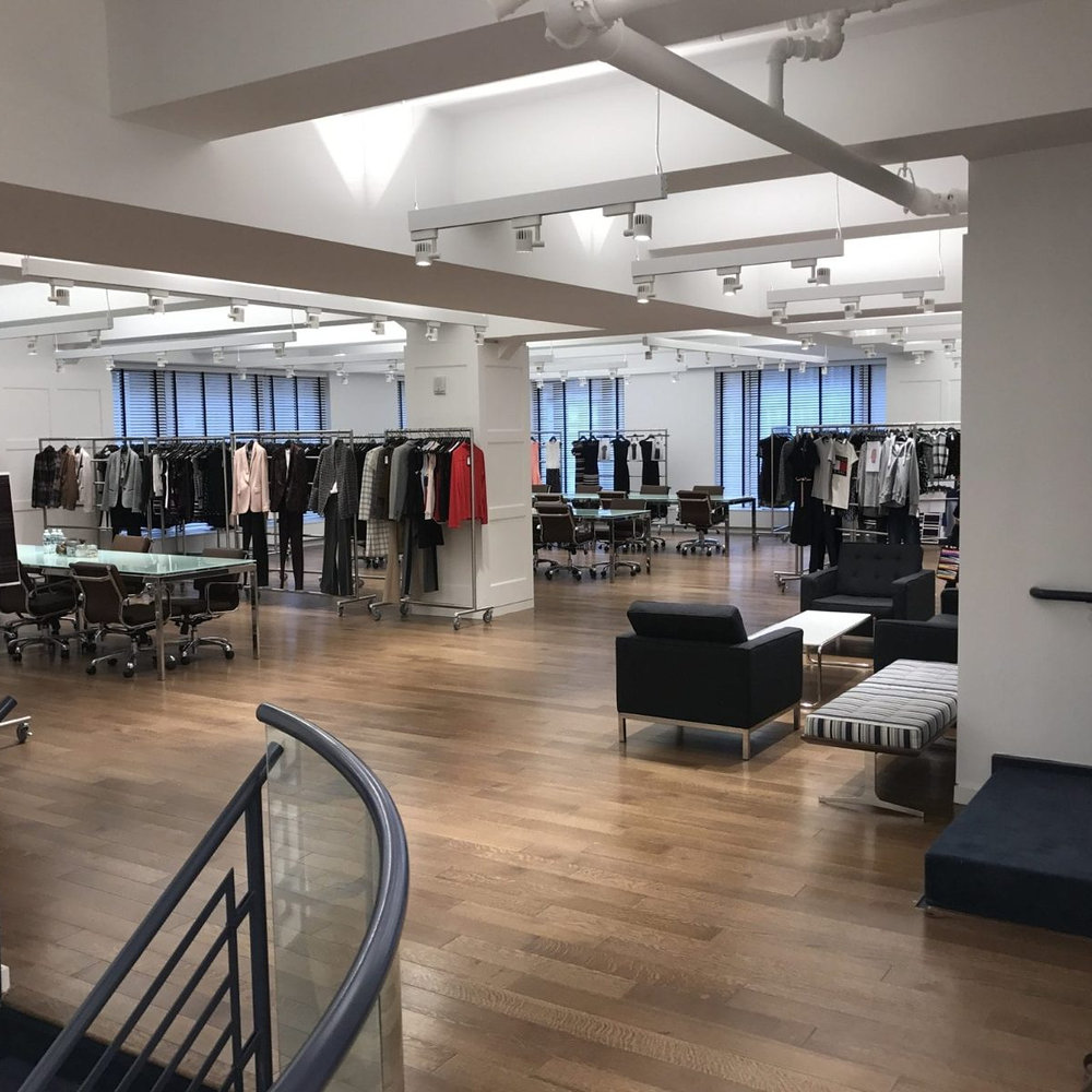 Tommy Hilfiger, fashion showroom interior, New York built by AIK Renovations, New York general contractor